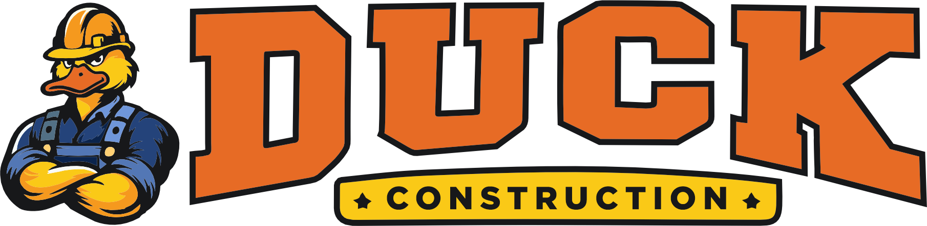 Duck Construction Logo